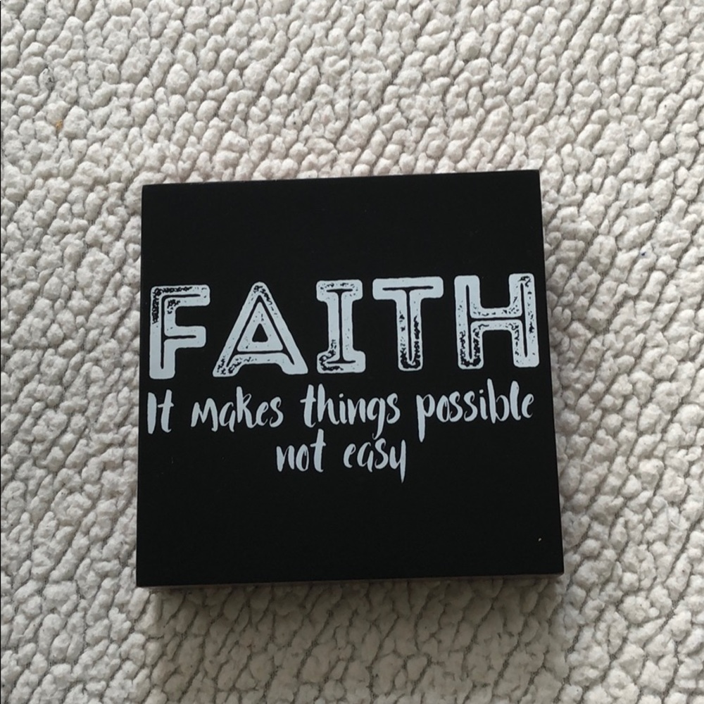 FAITH wall decor!